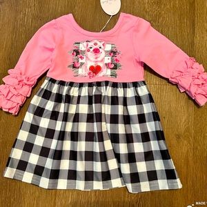 NWT 6-12M Piggy Kisses 🥰 comfy dress
